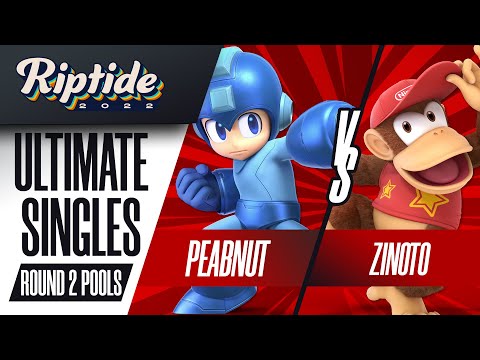 Peabnut vs Zinoto - Ultimate Singles R2 Pools - Riptide 2022 | Mega Man vs Diddy Kong