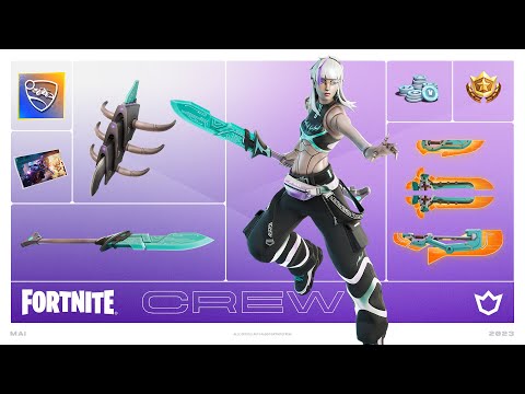 Doppelpack: Fortnite Crew Paket im Mai 2023 mit Dahlia und Rocket Pass | Fortnite Battle Royale