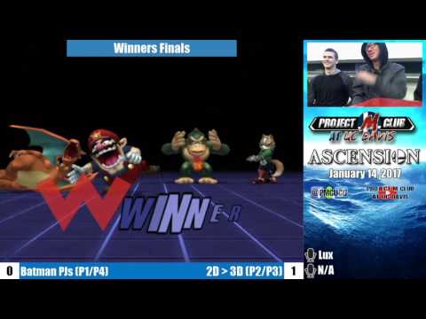 “Ascension 1/14/17” – Batman PJs (Wario & Zard) v. 2D.3D (DK & Fox) – Winners Finals