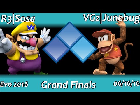 PM At Evo 2016 Grand Finals: VGz|Junebug (Diddy) vs Sosa (Wario)
