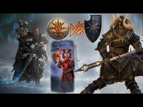 Kholek & Slaughterguard Bring The Holiday Spirit! Warriors of Chaos vs Norsca