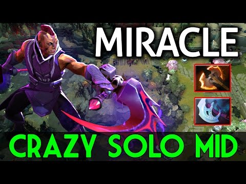 Miracle- Dota2 [Anti Mage] Crazy Solo Mid