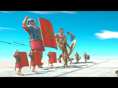GIANT ROMANUS & CRIXUS THE GAUL vs EVERY UNIT   Animal Revolt Battle Simulator