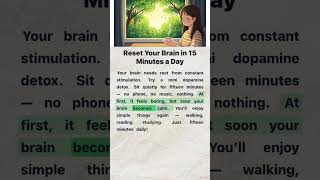 Reset Your Brain in 15 Minutes a Day 🕒 | English Reading and Listening Practice #englishforbeginners