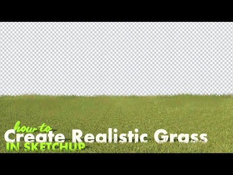 How to Create Realistic Grass In Sketchup With Vray