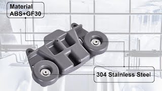 How to Replace Damaged Whirlpool Kitchenaid Kenmore Maytag Dishwasher Rack Wheels W10195416