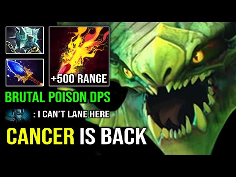CANCER Offlane Viper Is Back +500 AOE Disarm with First Item Scepter EZ Counter ALL Dota 2