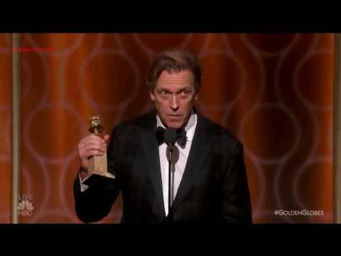 Hugh Laurie Wins Golden Globes Speech 2017