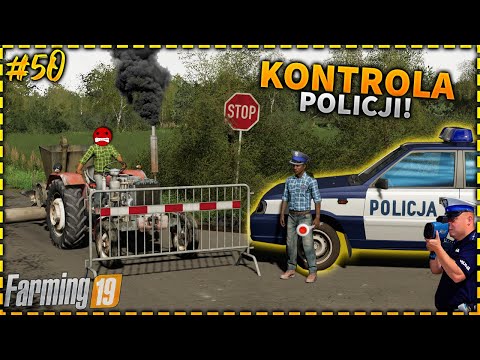 ✔BRACIA NA POLSKIEJ FARMIE #50 SEZON3|FS19👮‍♂️KONTROLA POLICJI!😱ZOSTAŁEM ZATRZYMANY URSUSEM C330💥