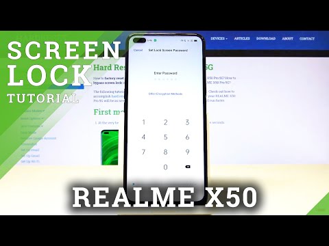 How to Set Up Screen Lock in Realme X50 - Change Lock Method