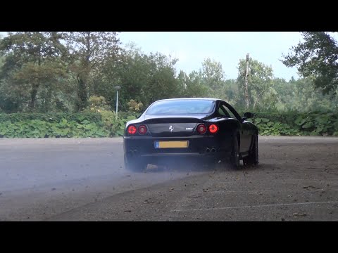 Ferrari 575 M Maranello GTC: Burnout, Drifts, Ride, Startups & Revs!