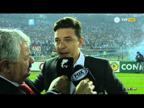 La emoción de Marcelo Gallardo - River Plate campeón Copa Sudamericana 2014