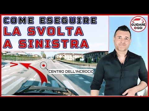 LEFT TURN: HOW TO FOLLOW THE CORRECT LINE. DRIVING TEST TIPS.