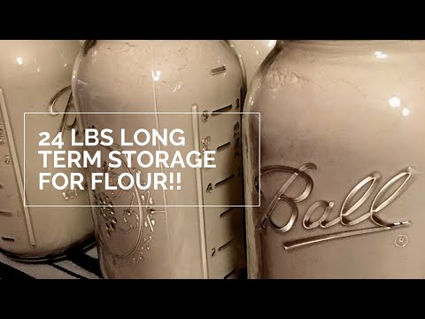 Long Term Storage   Flour 2 Methods Dry Canning and Bay Leaves