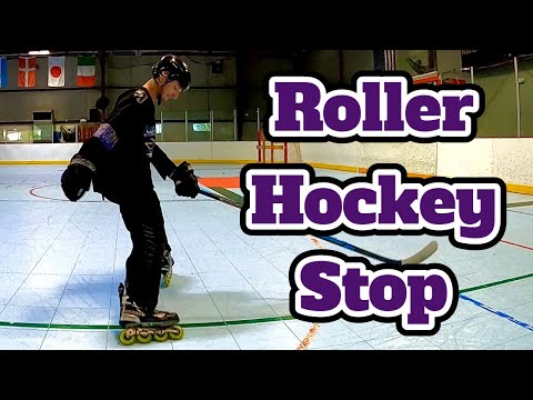 Follow These Steps to Learn How to Roller Hockey Stop