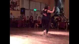Julio Balmaceda y Corina De La Rosa performing to Orquesta Color Tango @ Milonga Parakultural