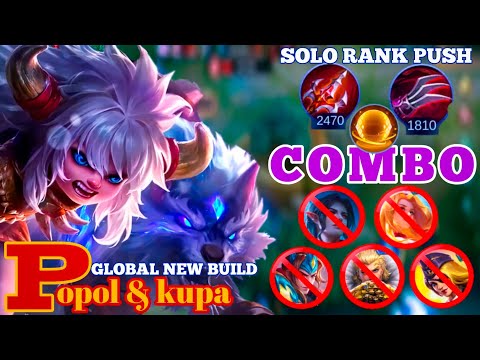 27 KISS!! TOP GLOBAL NEW BUILD POPOL AND KUPA | BEST BUILD POPOL AND KUPA MLBB