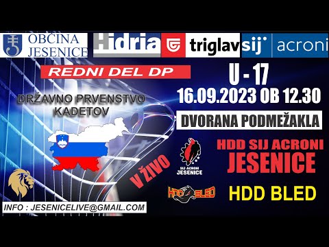 HOKEJ  U-17    HDD SIJ ACRONI JESENICE - HDD BLED