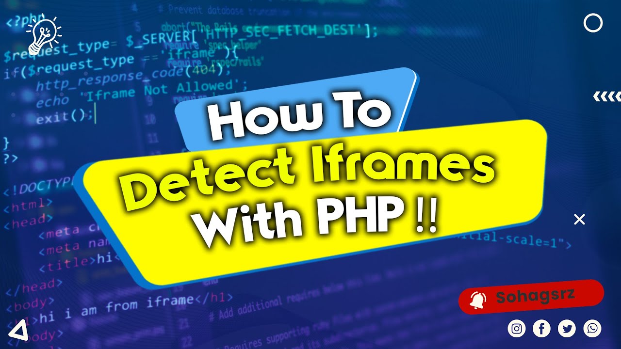 How To Detect Iframes With PHP | Easy PHP Code | PHP Tutorial