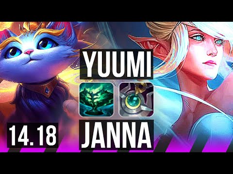 YUUMI & Kai'Sa vs JANNA & Jinx (SUP) | 2/0/16, 1500+ games | EUW Master | 14.18