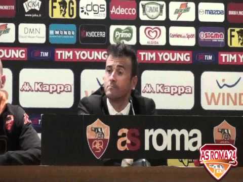 LUIS ENRIQUE CONFERENZA STAMPA ROMA - FIORENTINA 25/04/2012