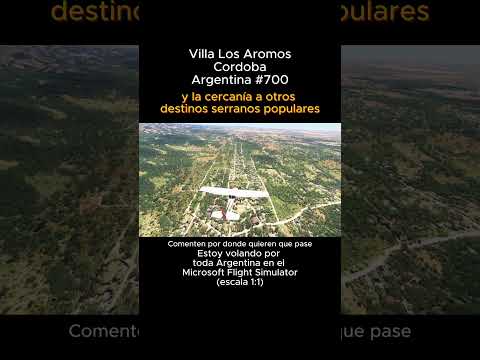 Villa Los Aromos, Cordoba desde el Microsoft Flight Simulator #villalosaromos #cordoba #msfs