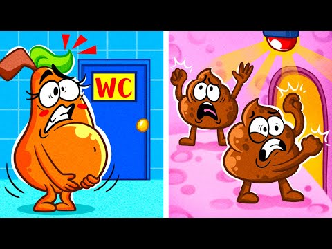 Potty Training By Funny Pears || Embarrassing Moments, Funny Situations By Pear Vlogs