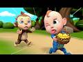 Rob Won’t Share Bananas with Monkey 😱🍌 | Sharing Song | Rosoo Nursery Rhymes & Kids Songs DEFAULT Thumbnail
