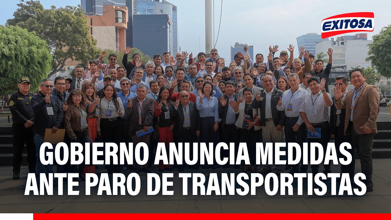 🔴🔵 Gobierno anuncia medidas ante paro de transportistas