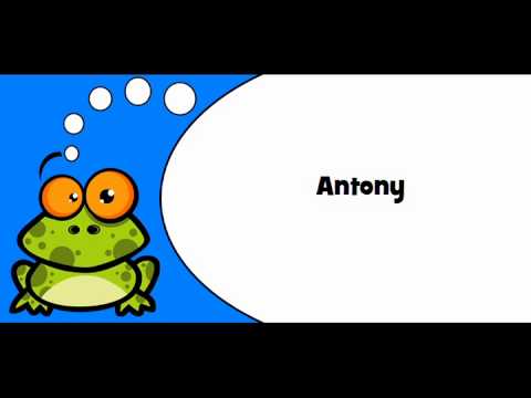 Pronounce like a French # Antony
