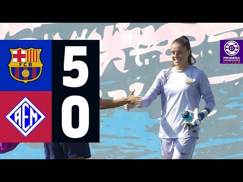 FC BARCELONA B 5 vs 0 SE AEM | FEMENINO | RESUMEN