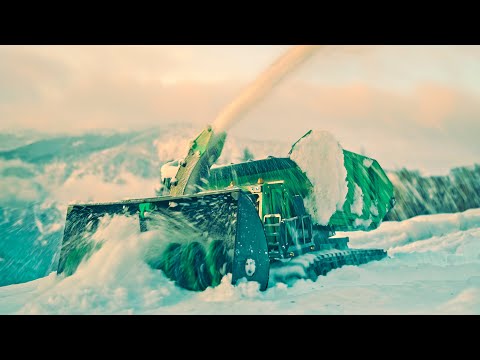 3D Printed SNOW BLOWER // Mini Spykerkat in action