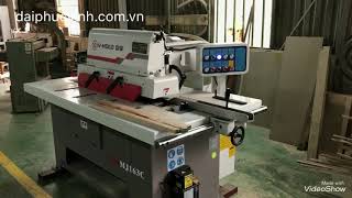 Máy cưa rong lưỡi dưới, ripsaw lưỡi dưới điều chỉnh đè phôi lên, xuống bằng điện