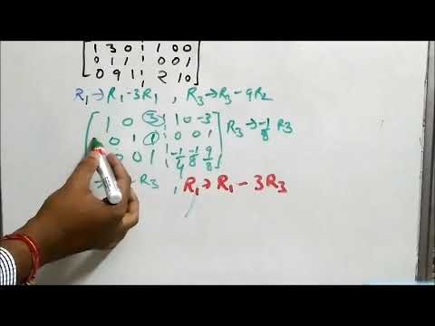 Gauss Jordan Method - Inverse of Matrix Video