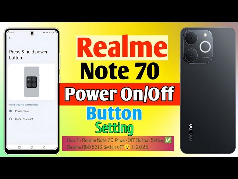 How To Realme Note 70 Power Off Button Setting✅Realme RMX5313 Switch Off😲 || 2025