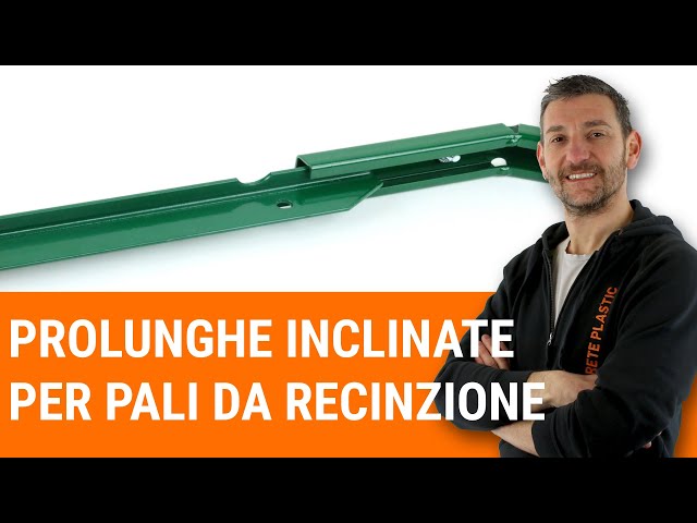 Prolunghe inclinate per pali da recinzione