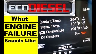 What Ecodiesel engine failure sounds like? | Eco diesel Knocking | Main Bearing Failure