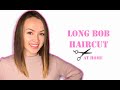 How to cut your own hair into a Long Bob