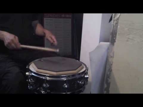 Michael Zagon: Playing some Rudiments on a practice pad...