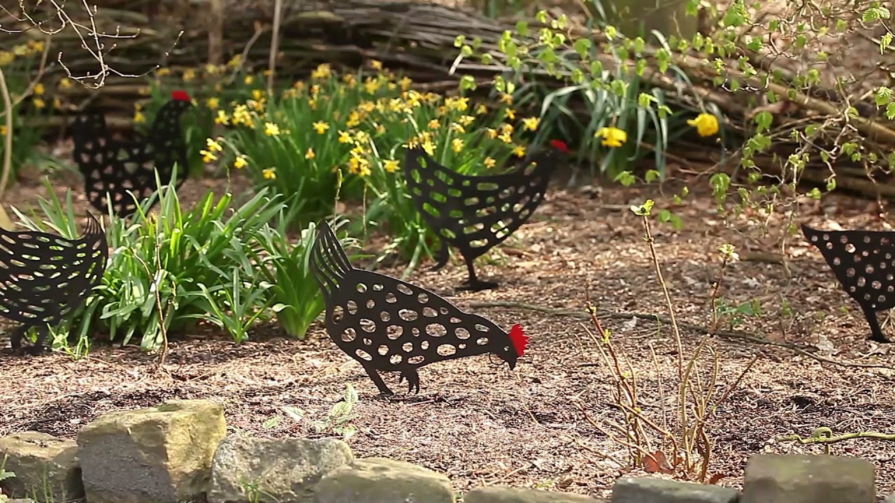 Hühner Garten Metall Deko I Chicken yard art I Steeldeko