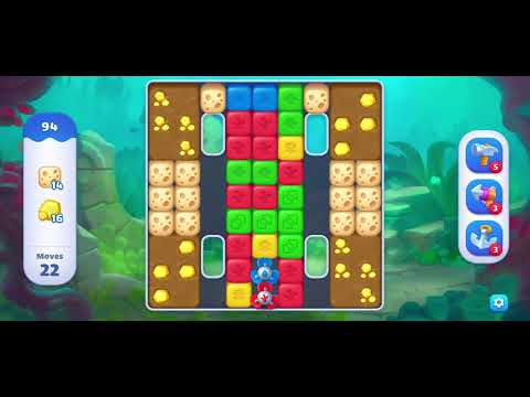 FISHDOM BLAST LEVEL 94 ~ No boosters