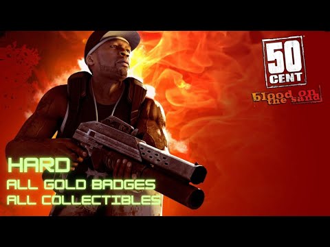 50 Cent: Blood on the Sand - Hard Difficulty / All Gold Badges / All Collectibles %100 Gameplay