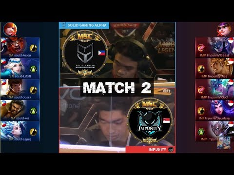 Semi Final SOLID GAMING ALPHA VS IMPUNITY Match 2 - MSC Five Nations Final