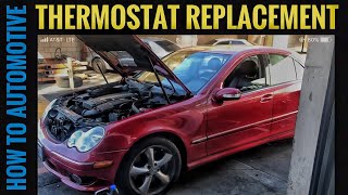 How To Replace The Thermostat On A Mercedes C230 W203 With A 1.8l M271 Engine