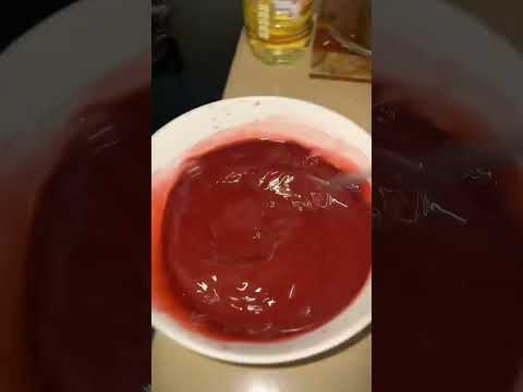 Haciendo mazamorra morado de sobre 🤭