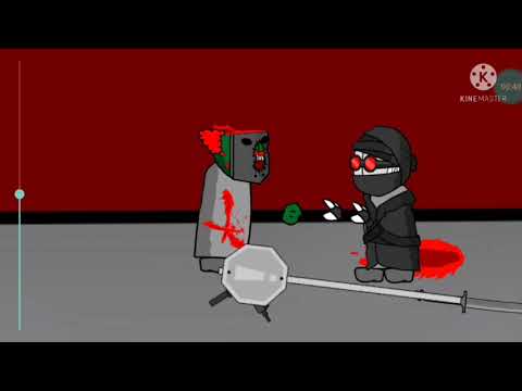 Hank J. Wimbleton VS Tricky The Clown | Madness Combat Animation