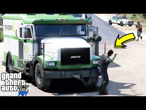 ARMORED CAR ROBBED AT GUN POINT - GTA 5 LSPDFR Mod Highlights & Funny Moments