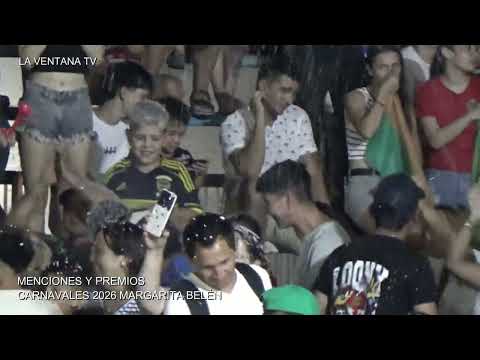 Carnavales 2026 / Menciones y premios Margarita Belén / La ventana tv 22-02-26