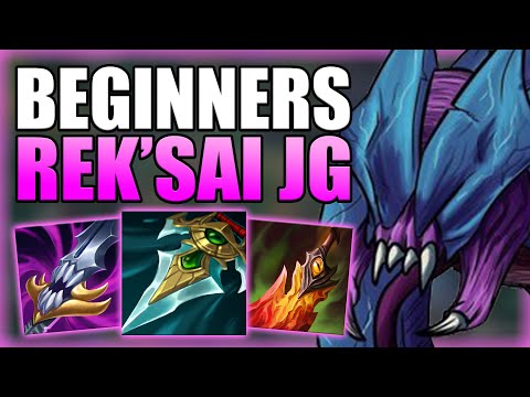 HOW TO PLAY REK'SAI JUNGLE & CARRY FOR BEGINNERS IN S12! Best Build/Runes S+ Guide League of Legends