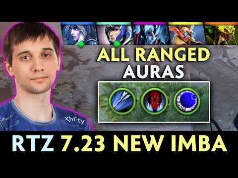 Arteezy 7.23 IMBA — 3 Ranged Auras heroes